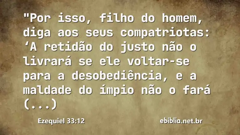 Ezequiel 33:12