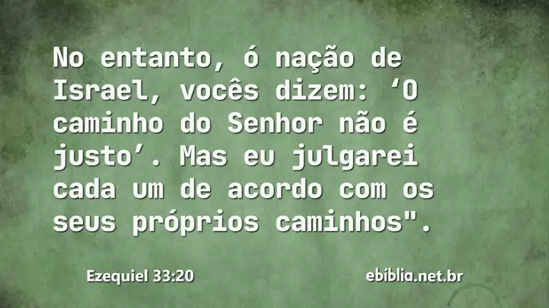 Ezequiel 33:20