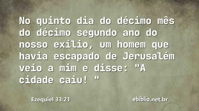 Ezequiel 33:21