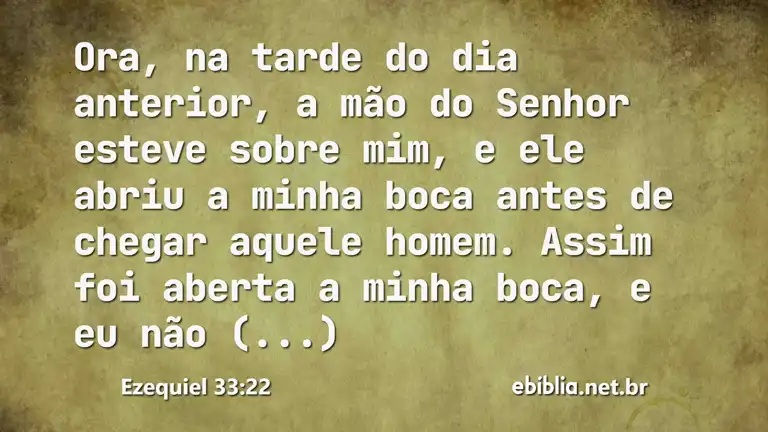 Ezequiel 33:22