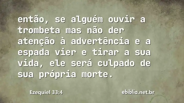 Ezequiel 33:4