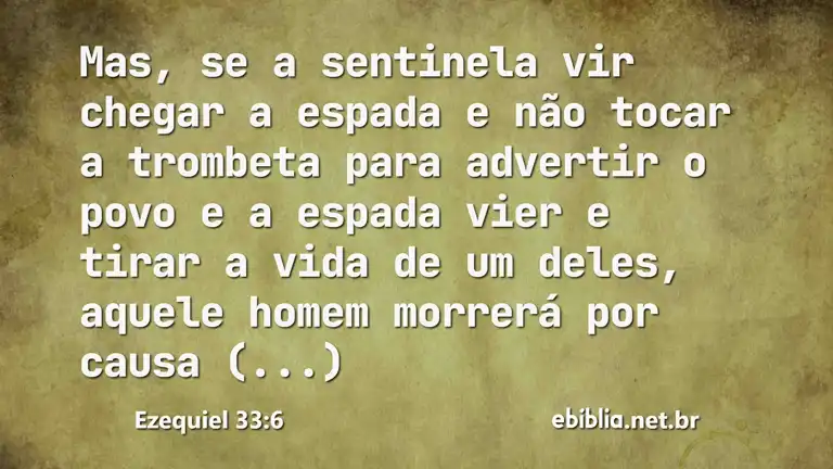 Ezequiel 33:6