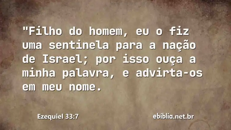 Ezequiel 33:7