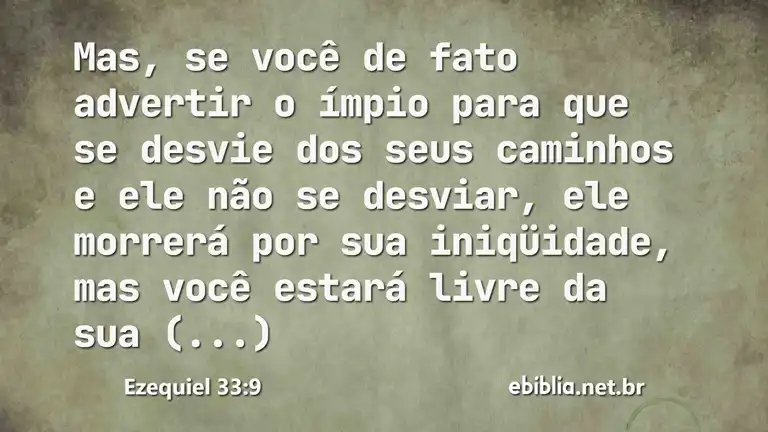 Ezequiel 33:9