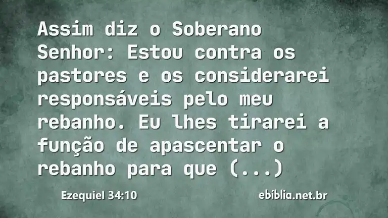 Ezequiel 34:10