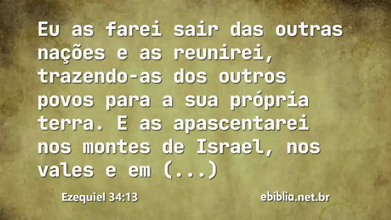 Ezequiel 34:13