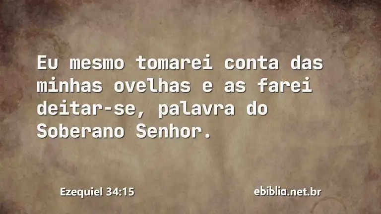 Ezequiel 34:15