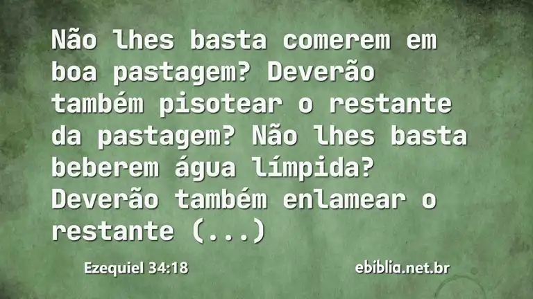 Ezequiel 34:18