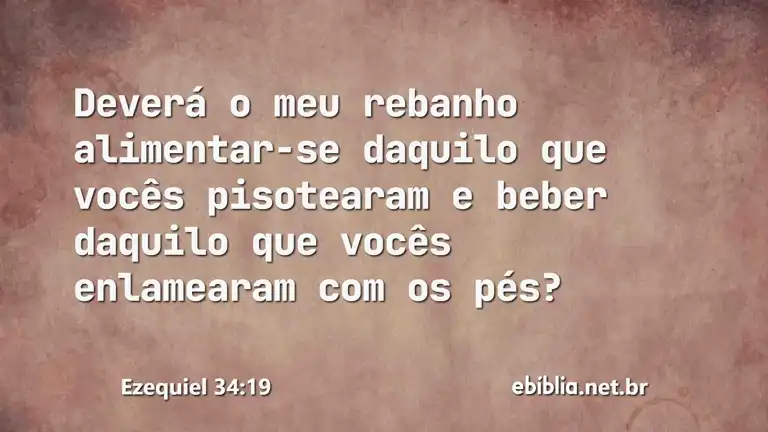 Ezequiel 34:19