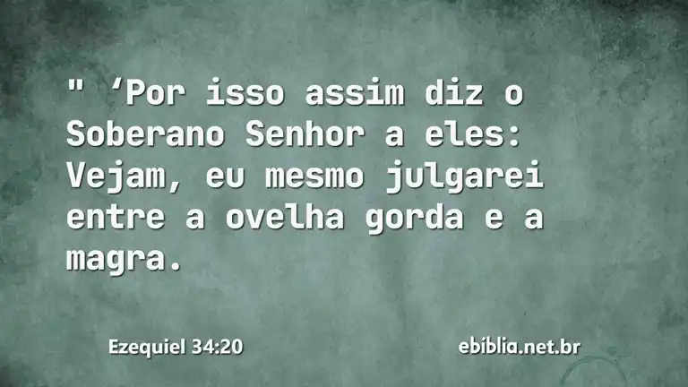 Ezequiel 34:20