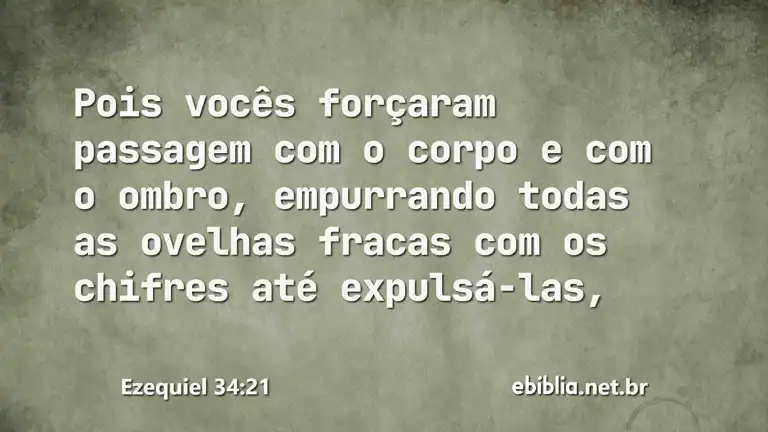 Ezequiel 34:21