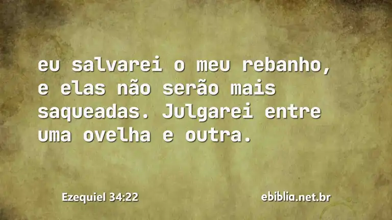 Ezequiel 34:22