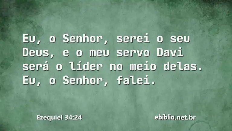 Ezequiel 34:24