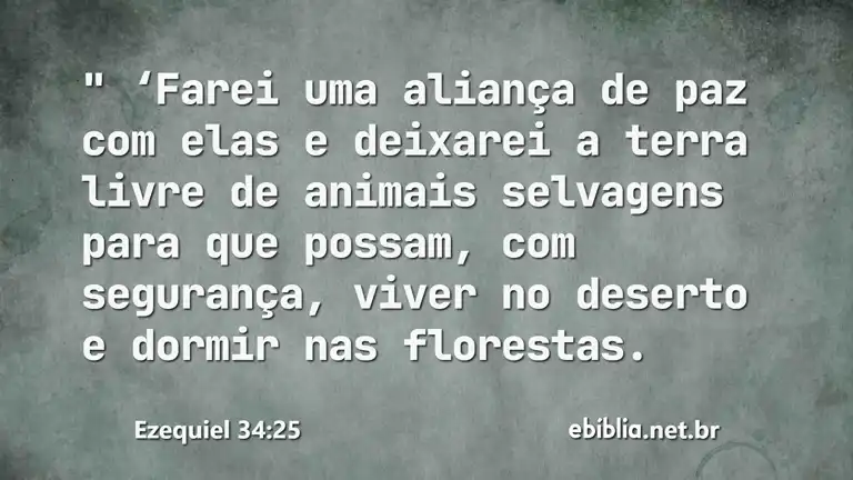 Ezequiel 34:25