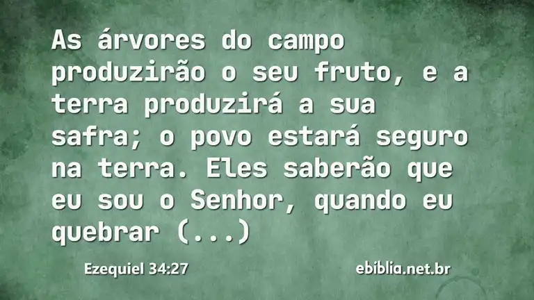 Ezequiel 34:27