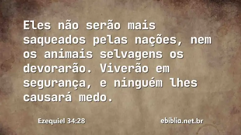 Ezequiel 34:28