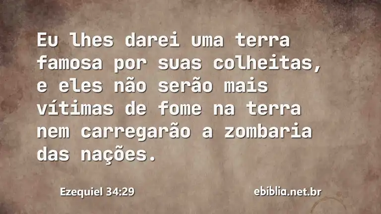 Ezequiel 34:29