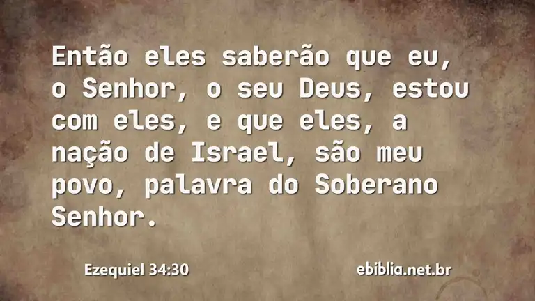 Ezequiel 34:30