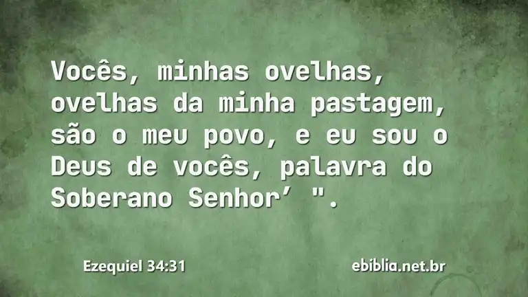 Ezequiel 34:31