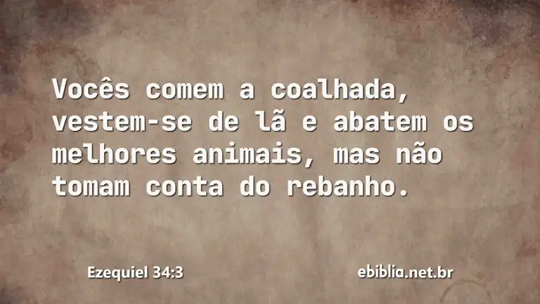 Ezequiel 34:3