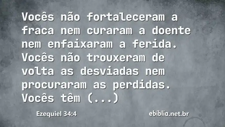 Ezequiel 34:4