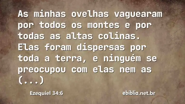 Ezequiel 34:6