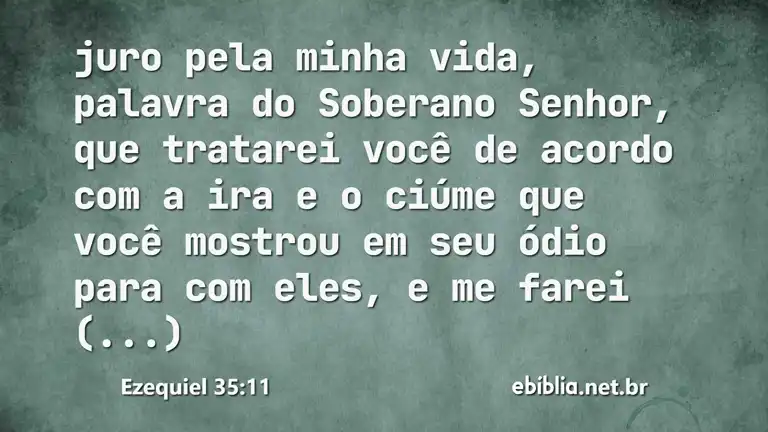 Ezequiel 35:11