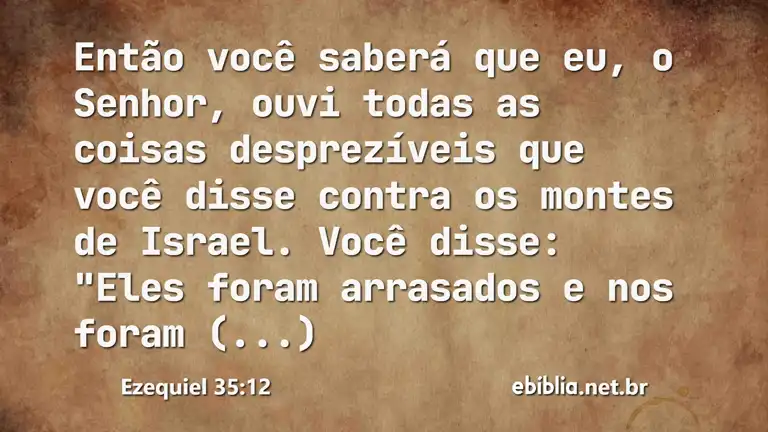 Ezequiel 35:12