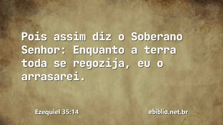 Ezequiel 35:14