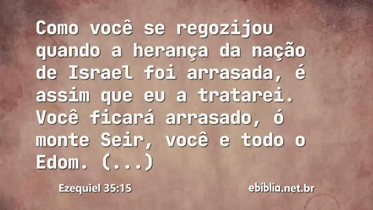 Ezequiel 35:15