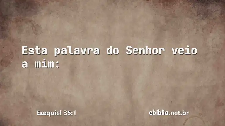 Ezequiel 35:1