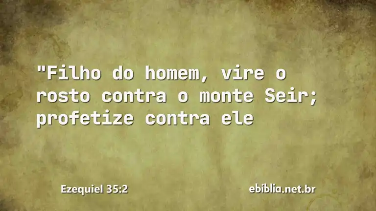 Ezequiel 35:2