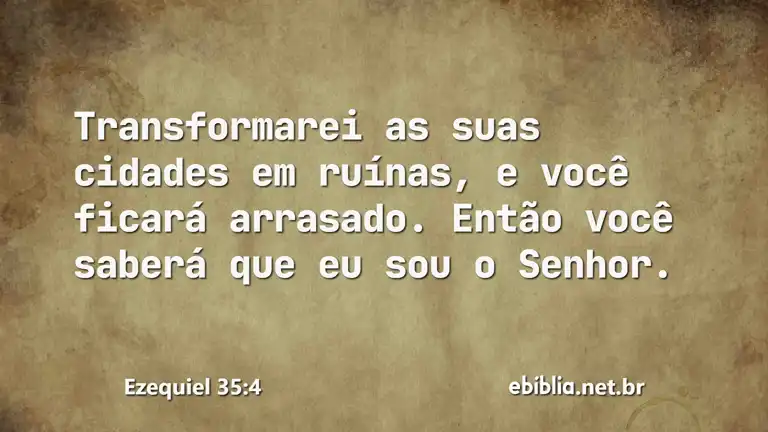 Ezequiel 35:4