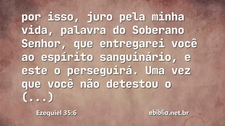 Ezequiel 35:6