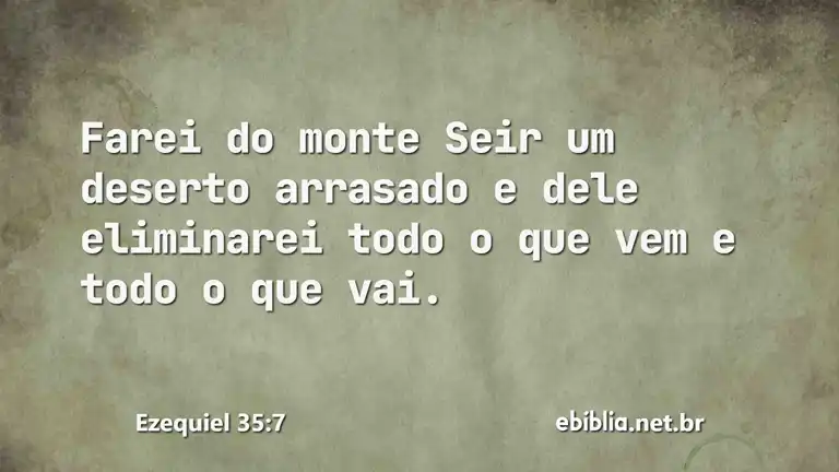 Ezequiel 35:7