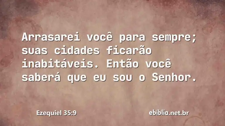 Ezequiel 35:9