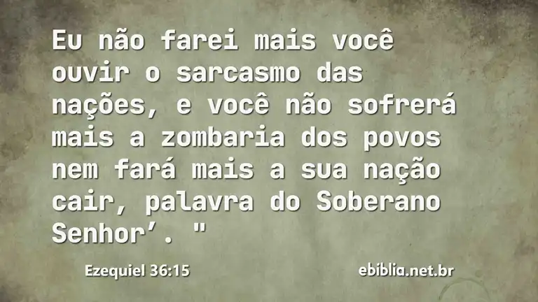 Ezequiel 36:15