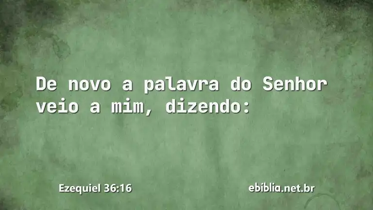 Ezequiel 36:16