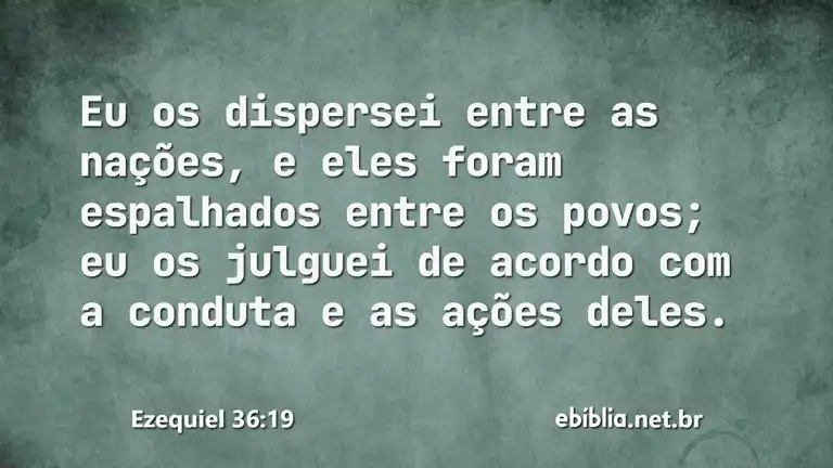 Ezequiel 36:19