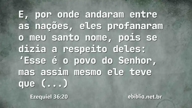 Ezequiel 36:20