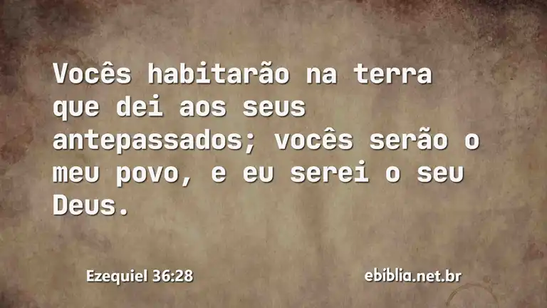 Ezequiel 36:28