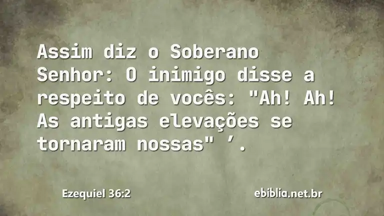 Ezequiel 36:2