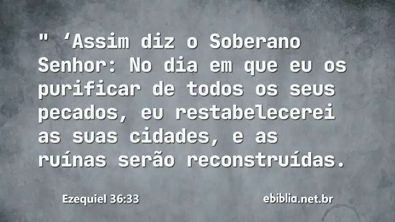 Ezequiel 36:33