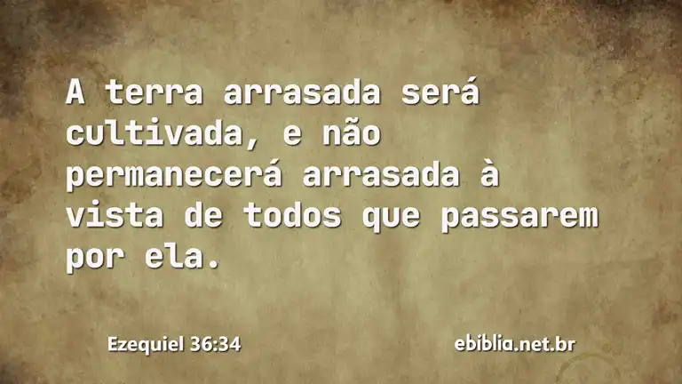 Ezequiel 36:34