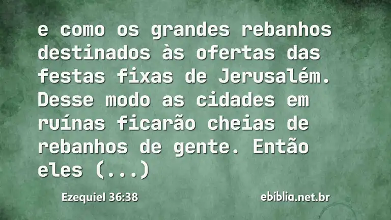 Ezequiel 36:38