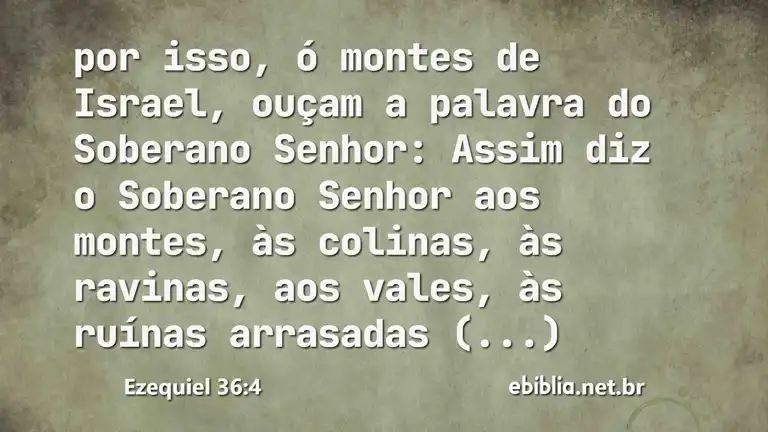 Ezequiel 36:4