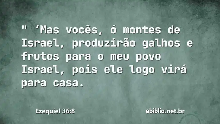 Ezequiel 36:8