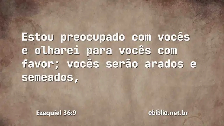 Ezequiel 36:9