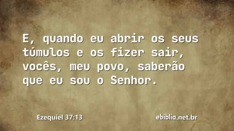 Ezequiel 37:13