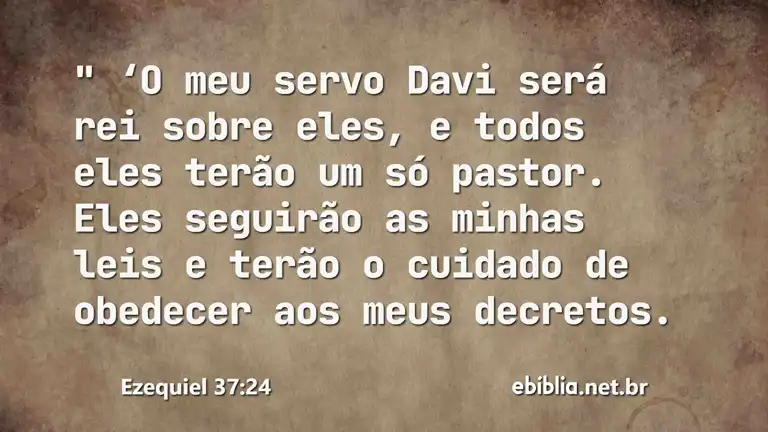 Ezequiel 37:24